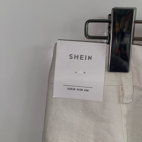 Shein High Waist White Wide Leg Palazzo Pants Size 28 - Picture 5 of 12